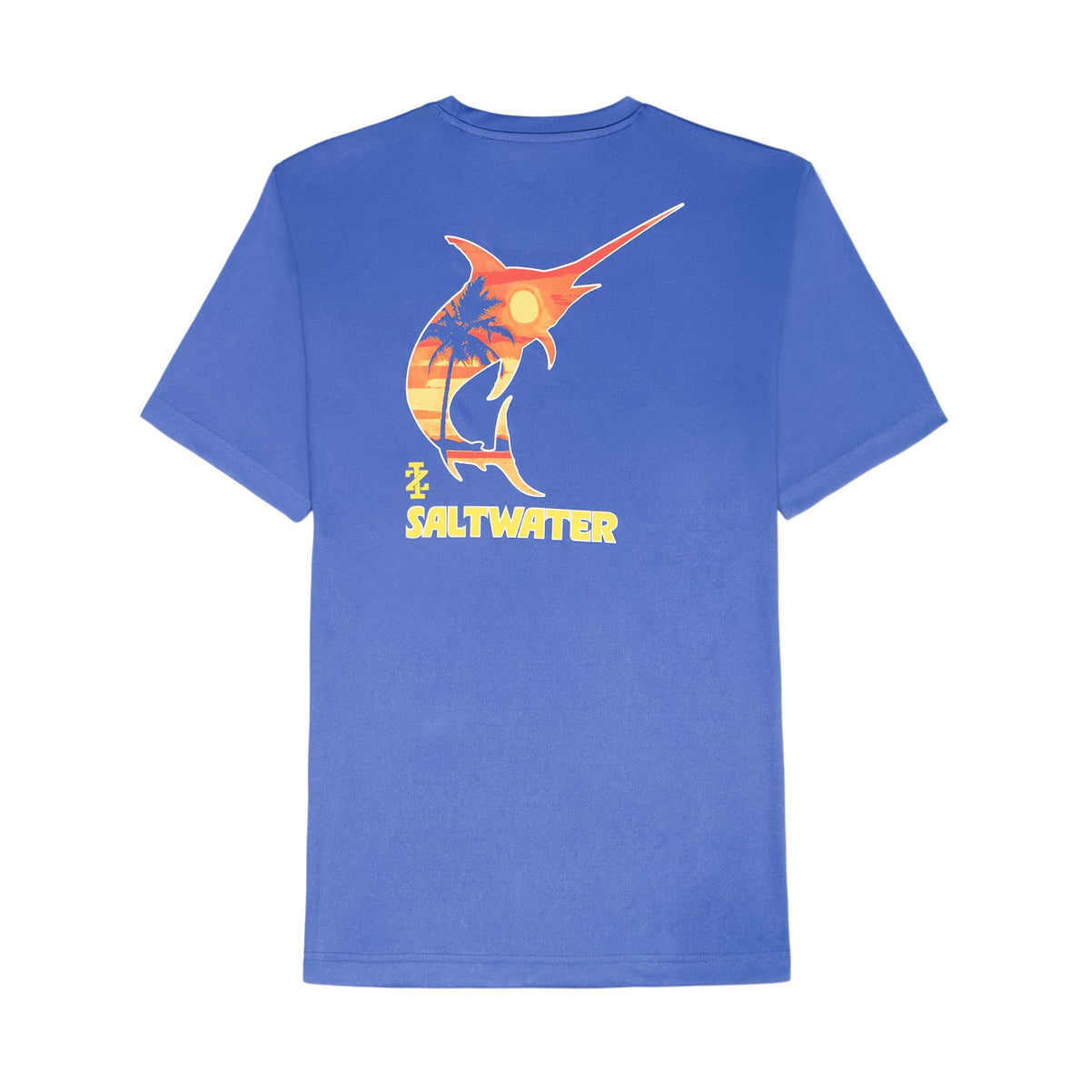 Izod SALTWATER FISHING GEAR S/S GRAPHIC TEE - TRUE NAVY