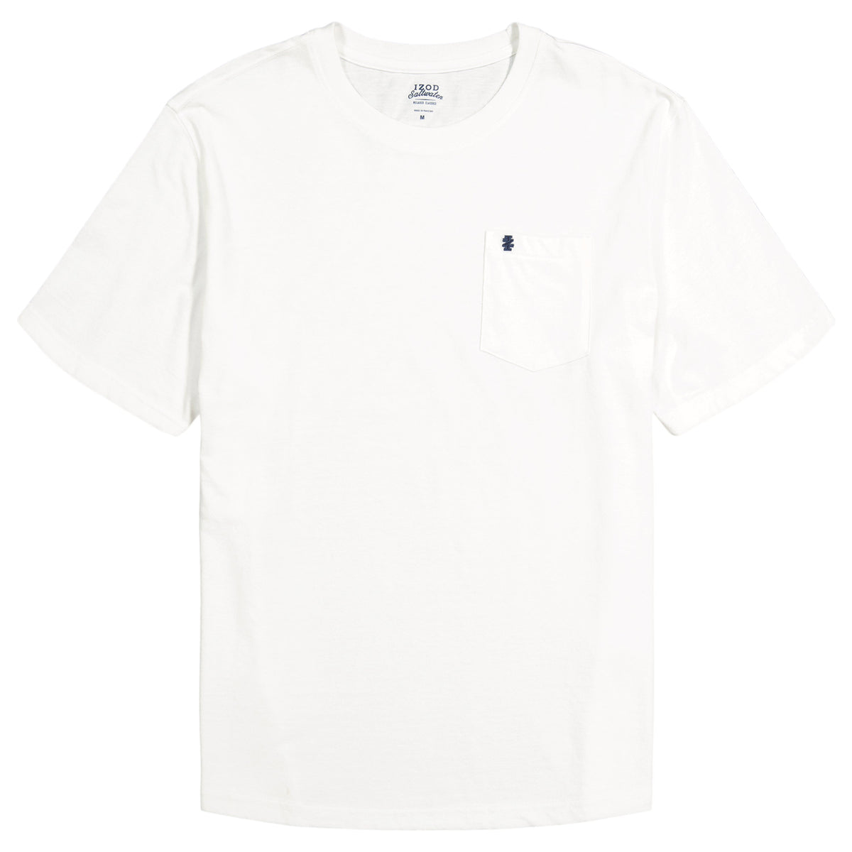 Izod SALTWATER S/S POCKET TEE - BRIGHT WHITE