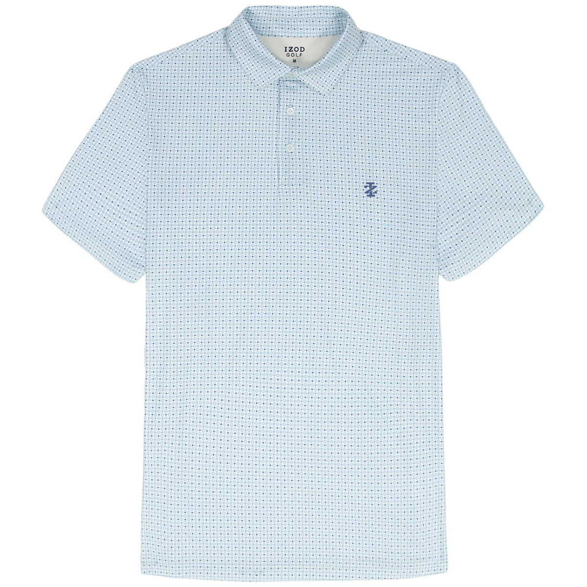 Izod GOLF SWINGFLEX ELITE PRINTED POLO - TANAGER TURQUOISE