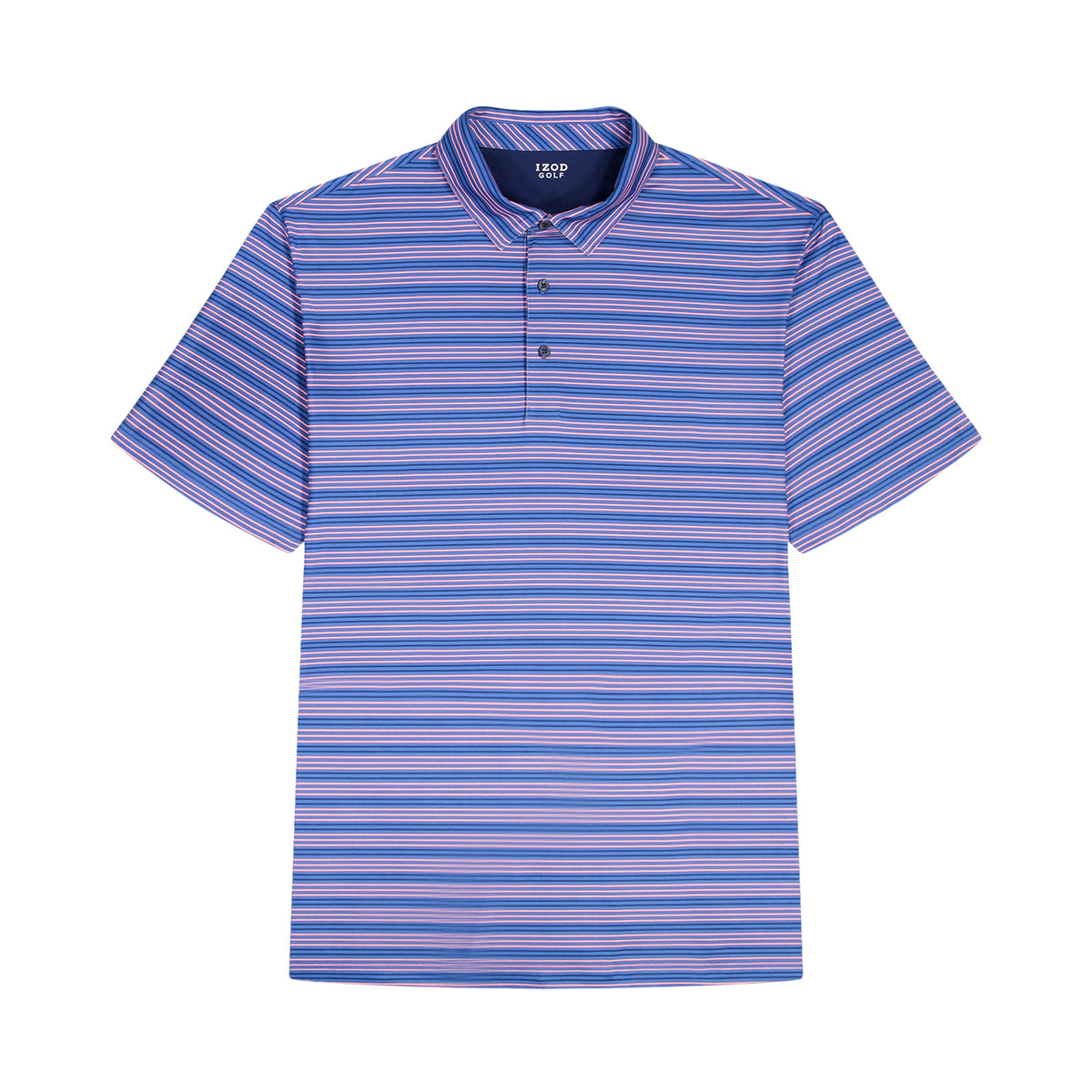 Izod BIG & TALL GOLF SWINGFLEX ELITE PRINTED POLO - BRIGHT COBALT