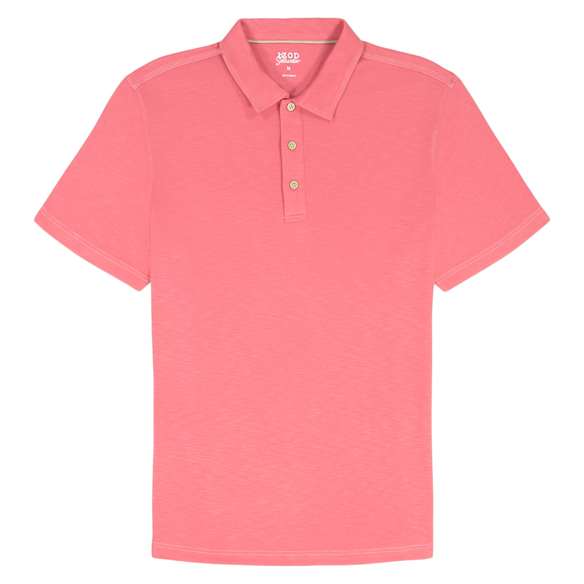 Izod DOCKSIDE S/S SLUB POLO - HOLLY BERRY