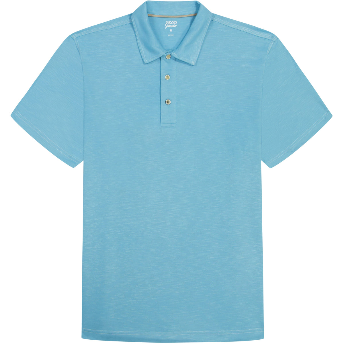 Izod BIG & TALL DOCKSIDE SLUB S/S POLO - MILKY BLUE