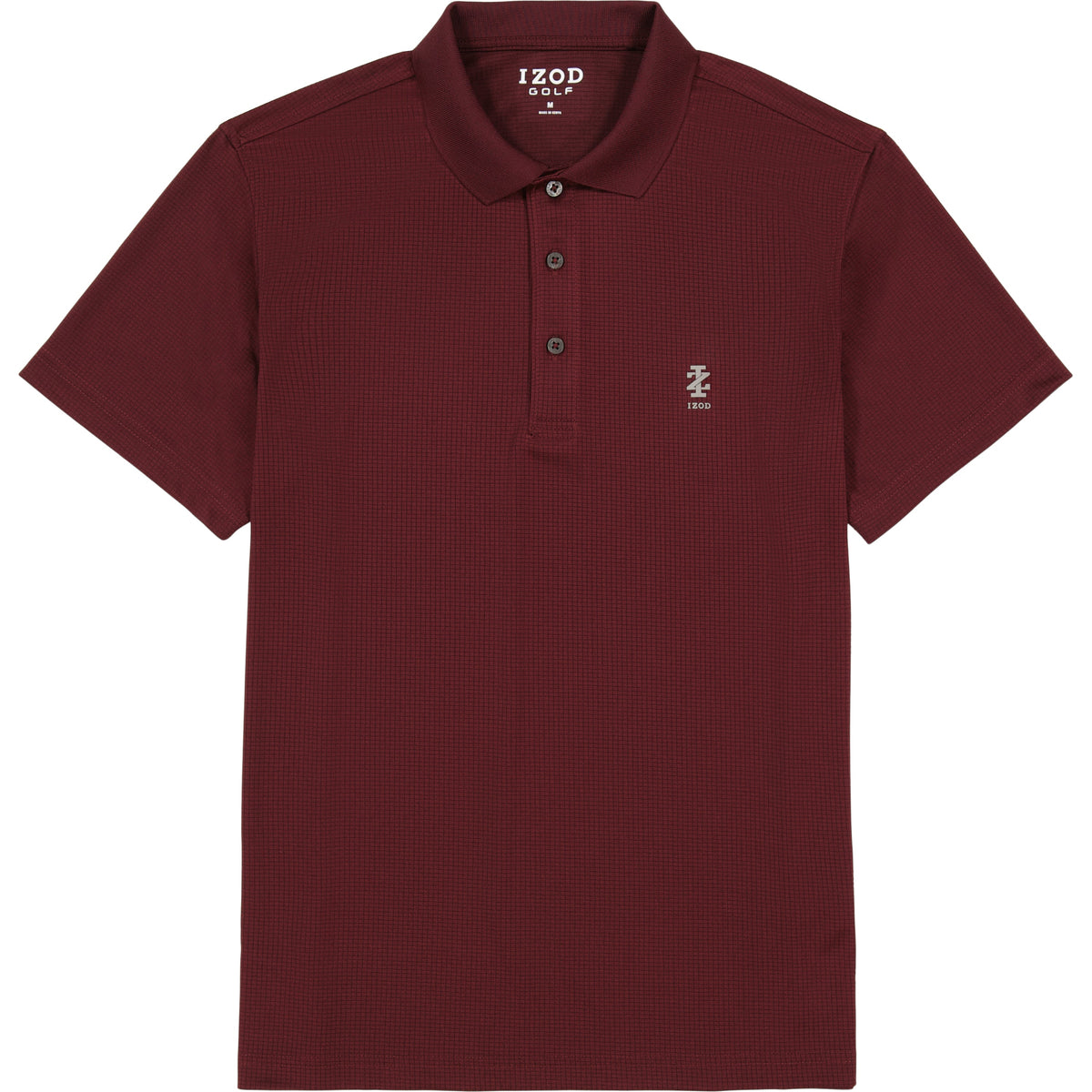 Izod Performance Golf Grid Stretch Polo - Fig