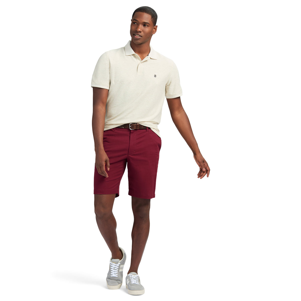 Izod ADVANTAGE PERFORMANCE POLO - ROCK HEATHER