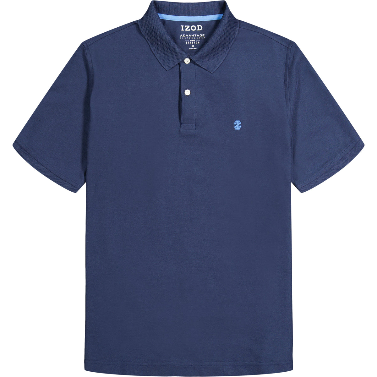 Izod ADVANTAGE PERFORMANCE SHORT-SLEEVE SLIM-FIT POLO SHIRT PEACOAT