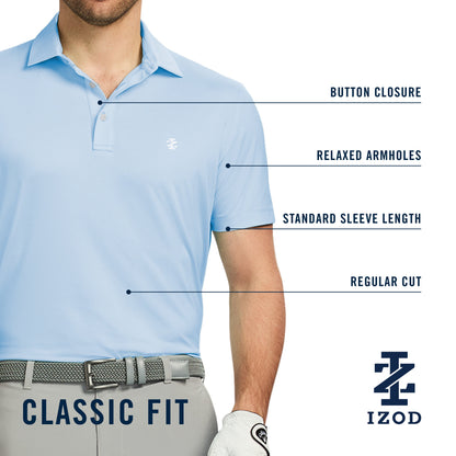 Izod Golf Swingflex Elite Mesh Polo - Beryl Green