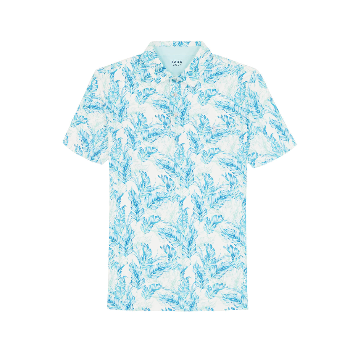 Izod Swingflex Elite Short Sleeve Printed Golf Polo - Limpet Shell