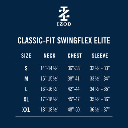 Izod Swingflex Elite Short Sleeve Printed Golf Polo - Limpet Shell