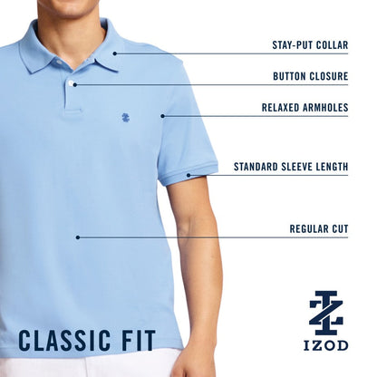 Izod INTERLOCK POLO - HARBOR MIST