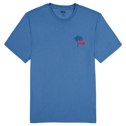 Izod SALTWATER SHORT SLEEVE GRAPHIC TEE - REGATTA