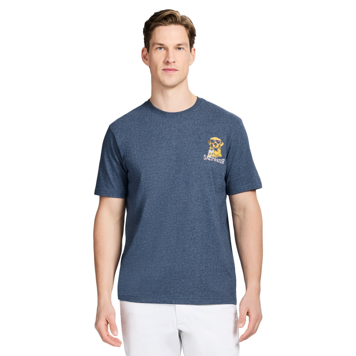 Izod SALTWATER SHORT SLEEVE GRAPHIC TEE - SARGASSO SEA