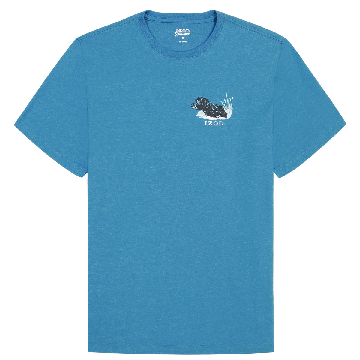 Izod SALTWATER SHORT SLEEVE GRAPHIC TEE - BLUE SAPPHIRE