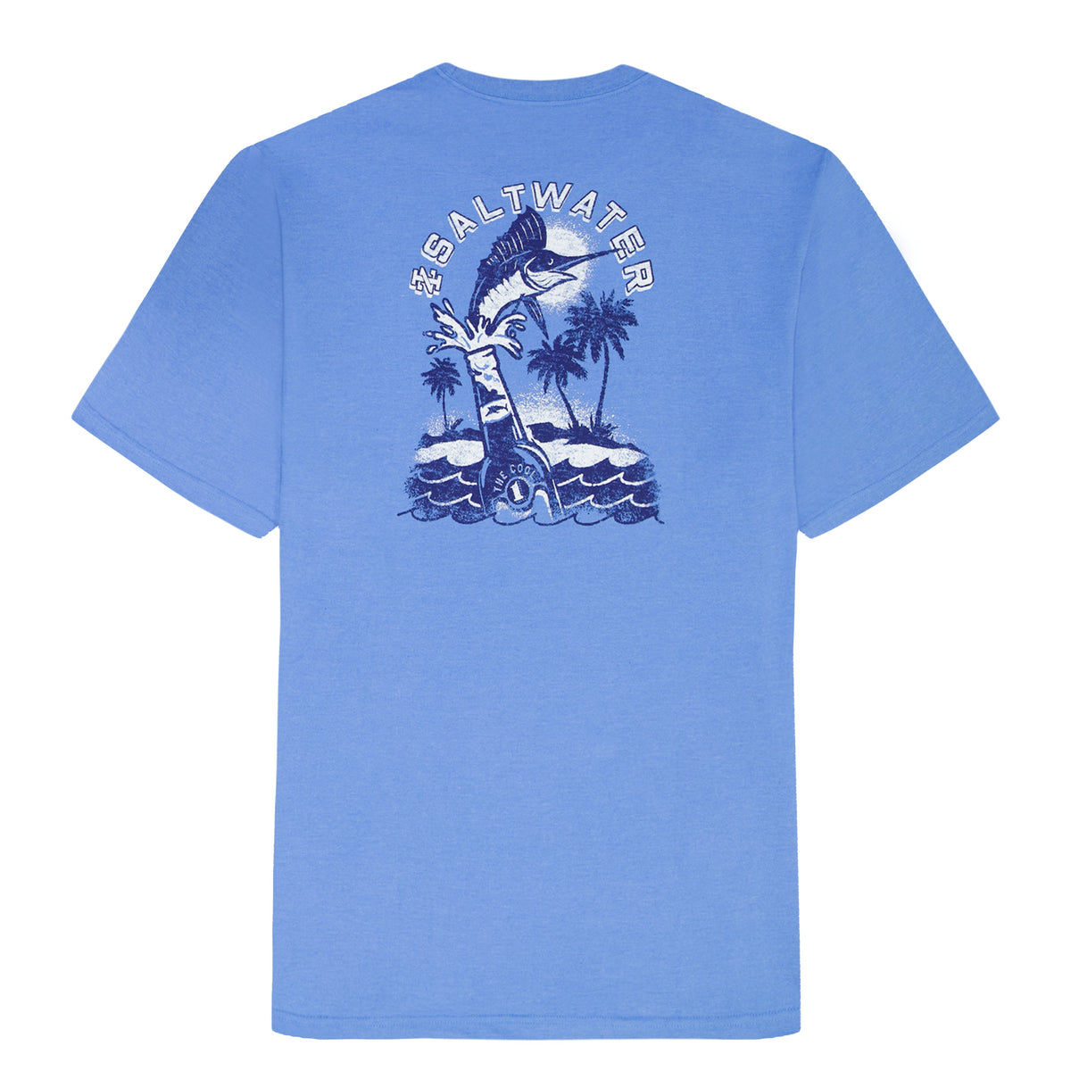 Izod SALTWATER S/S GRAPHIC TEE - BLUE REVIVAL