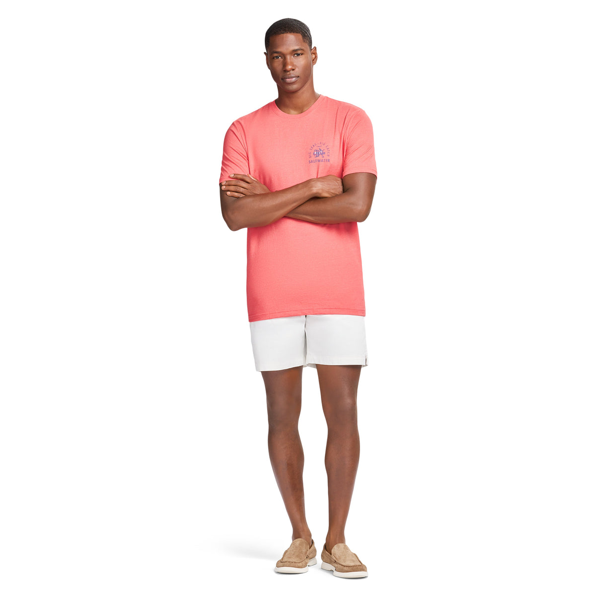 Izod SALTWATER S/S GRAPHIC TEE - ROSE OF SHARON