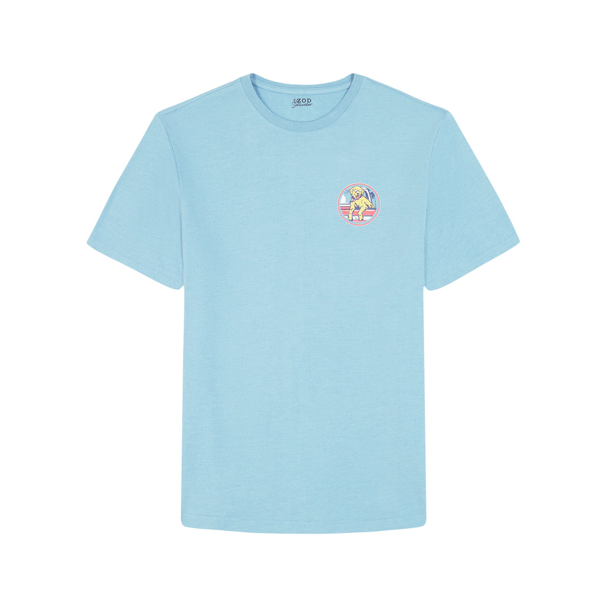 Izod Saltwater Short Sleeve Graphic Tee - Delphinium Blue