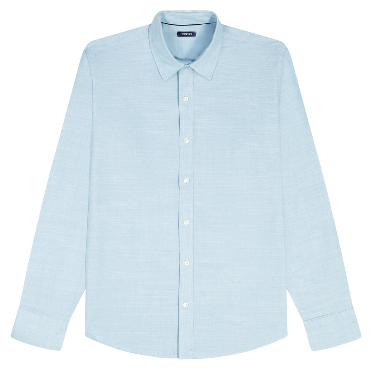 Izod LUXURY SPORT L/S BUTTON-DOWN SHIRT - MILKY BLUE