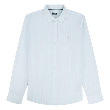 Izod LUXURY SPORT L/S BUTTON-DOWN SHIRT - TANAGER TURQUOISE