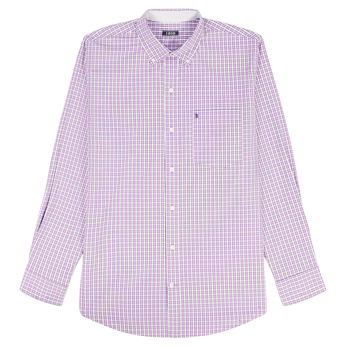 Izod PERFORMANCE COMFORT L/S BUTTON-DOWN SHIRT - ENGLISH LAVENDER