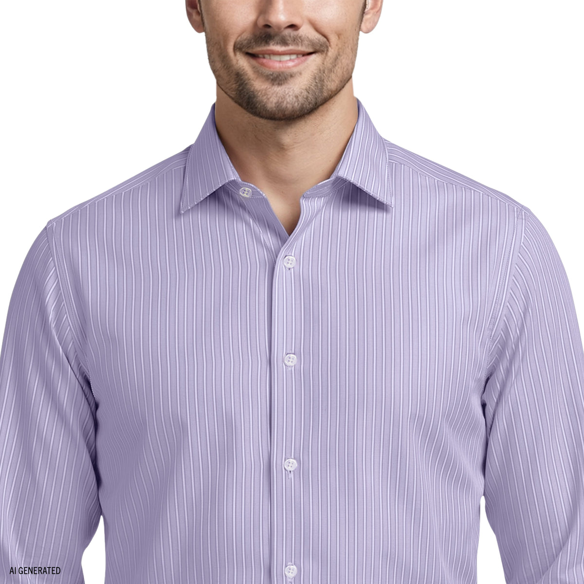 Izod ROYAL TEXTURE L/S BUTTON-DOWN DRESS SHIRT - GRAPE MIST