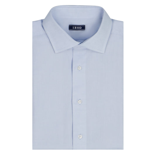 Izod ROYAL TEXTURE L/S BUTTON-DOWN DRESS SHIRT - CHAMBRAY BLUE