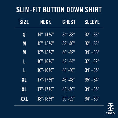Izod Cool Fx Button Down Dress Shirt - Della Robbia Blue