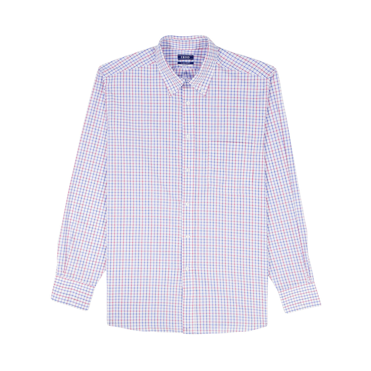 Izod All Over Stretch Button Down Dress Shirt - Chilli Pepper