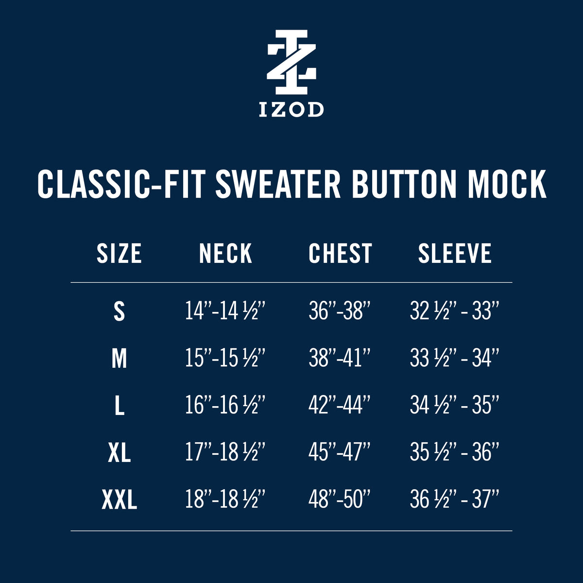 Izod Holiday Button Mock Sweater - Rock Hthr