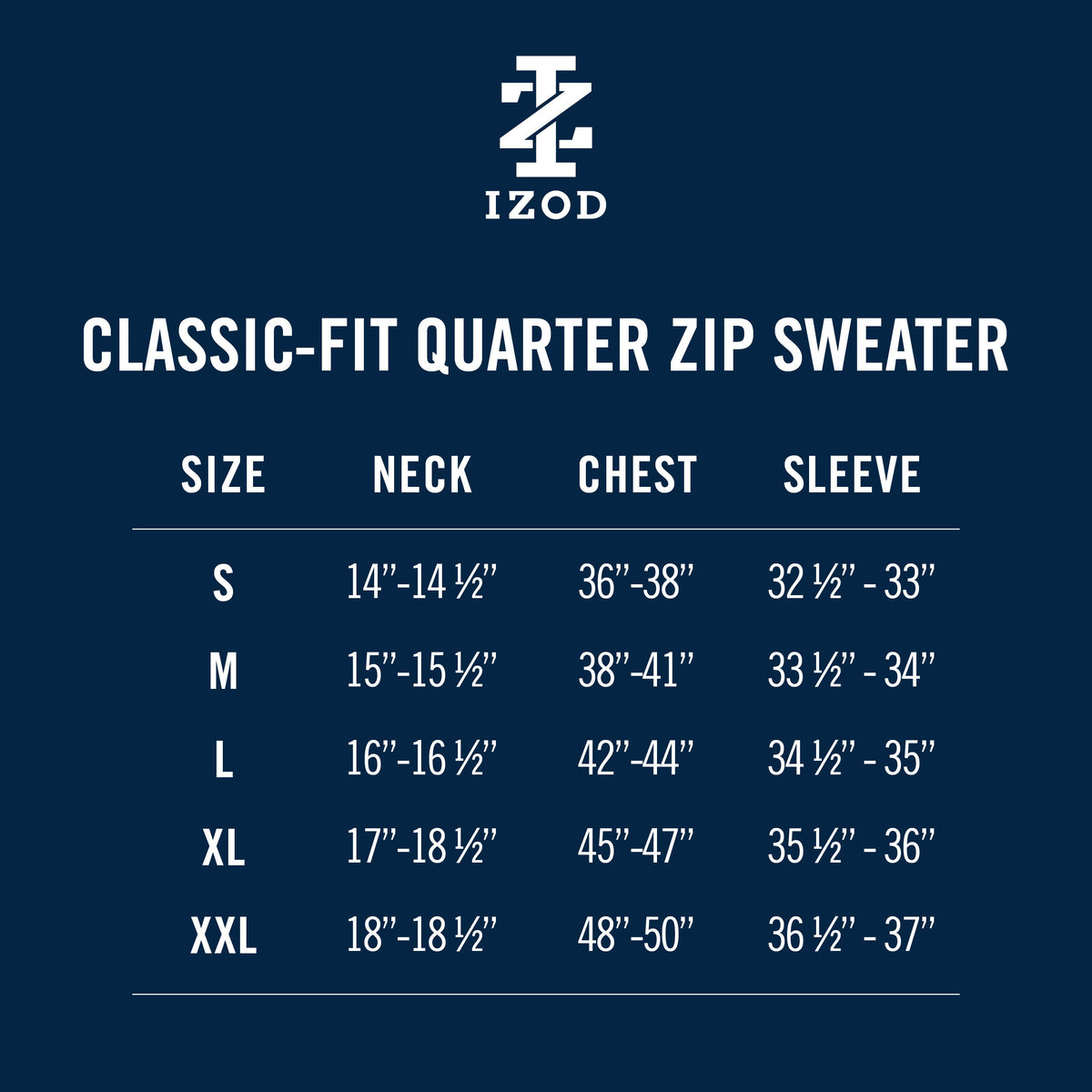 Izod Fine Gauge Quarter Zip Sweater - Black
