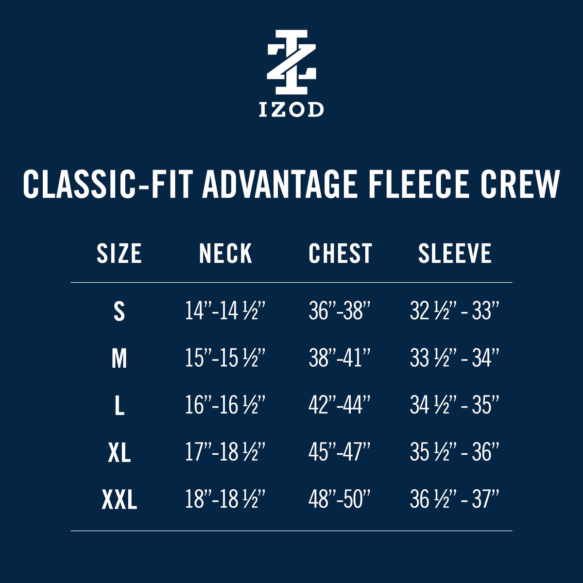 Izod Advantage Performance Crewneck Fleece - Bright White