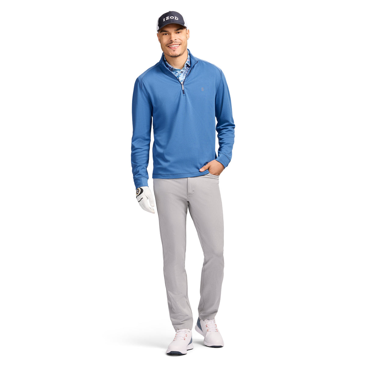 Izod Golf Pro Z1 Dobby 5 Pocket Pant - Harbor Mist