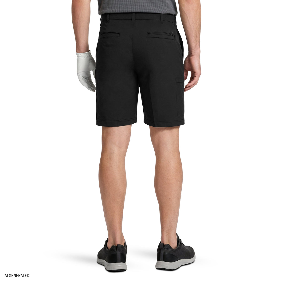 Izod GOLF SWINGFLEX CARGO SHORT - BLACK