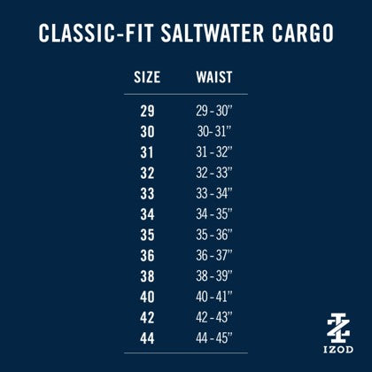 Izod Saltwater Cargo Short - Silver Birch