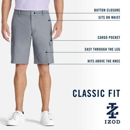 Izod Sltwr Pd Crg Shrt - Medieval Blue