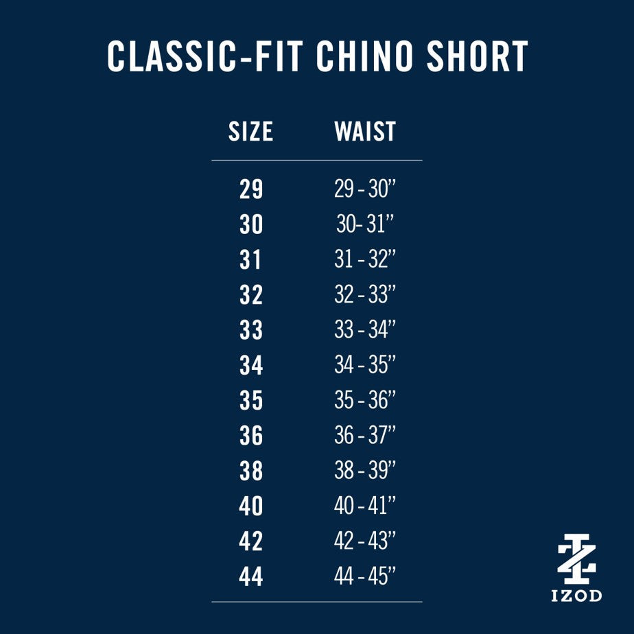 Izod Saltwater 9.5" Flat Front Chino Short - Silver Birch