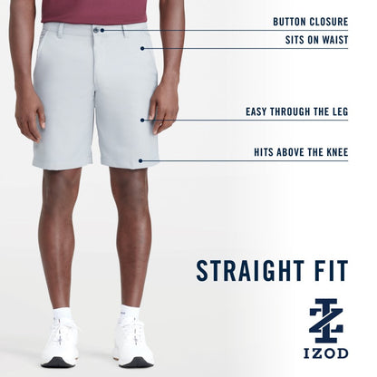 Izod Golf 9.5" Micro Poly Classic Fit Short - Stonedust