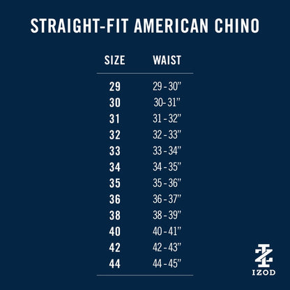 Izod American Chino Flat-Front Straight Fit Pant - Pumice