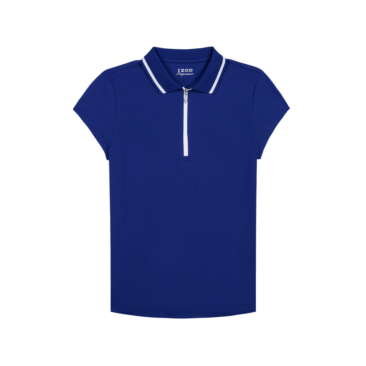 Izod CHLOE COURTSIDE CAP SLEEVE POLO - SODALITE BLUE