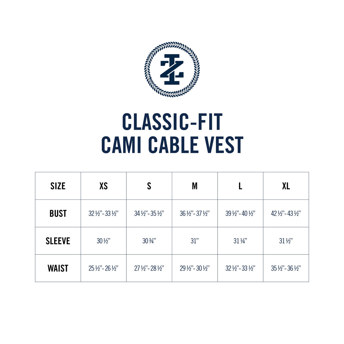 Izod CAMI COLORBLOCK CABLE KNIT VEST - MEDIEVAL BLUE