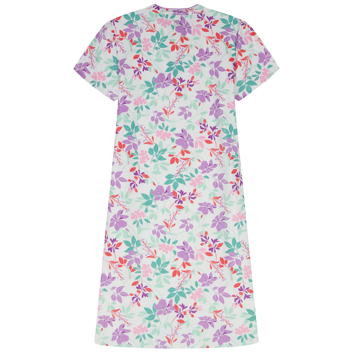 Izod SARA S/S PRINTED DRESS - BRIGHT WHITE