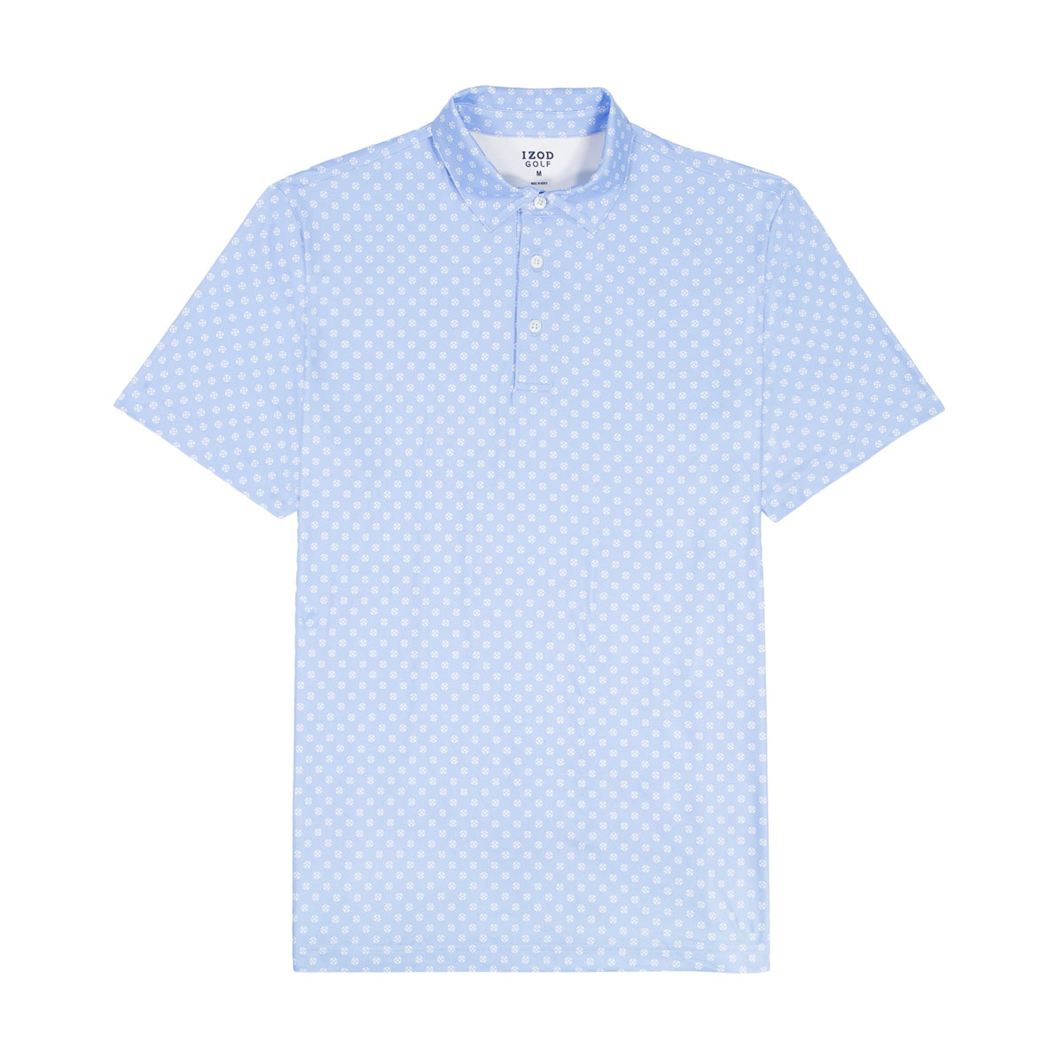 Izod GOLF SWINGFLEX ELITE PRINTED POLO - PLACID BLUE
