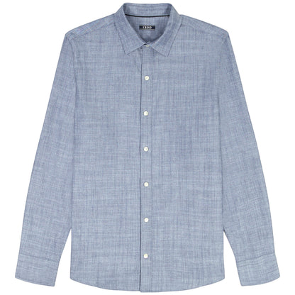 Izod LUXURY SPORT L/S SHIRT - TWILIGHT BLUE