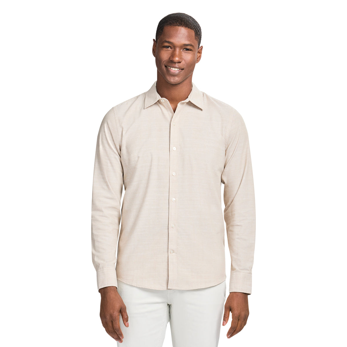 Izod LUXURY SPORT L/S SHIRT - CROCKERY