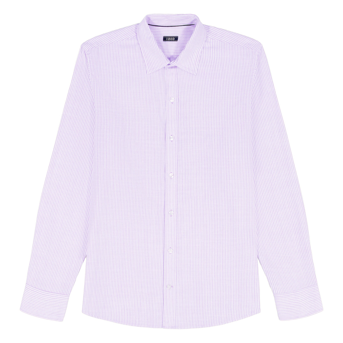 Izod LUXURY SPORT L/S STRIPED SHIRT - PASTEL LILAC