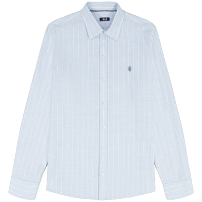 Izod LUXURY SPORT L/S STRIPED SHIRT - CHAMBRAY BLUE