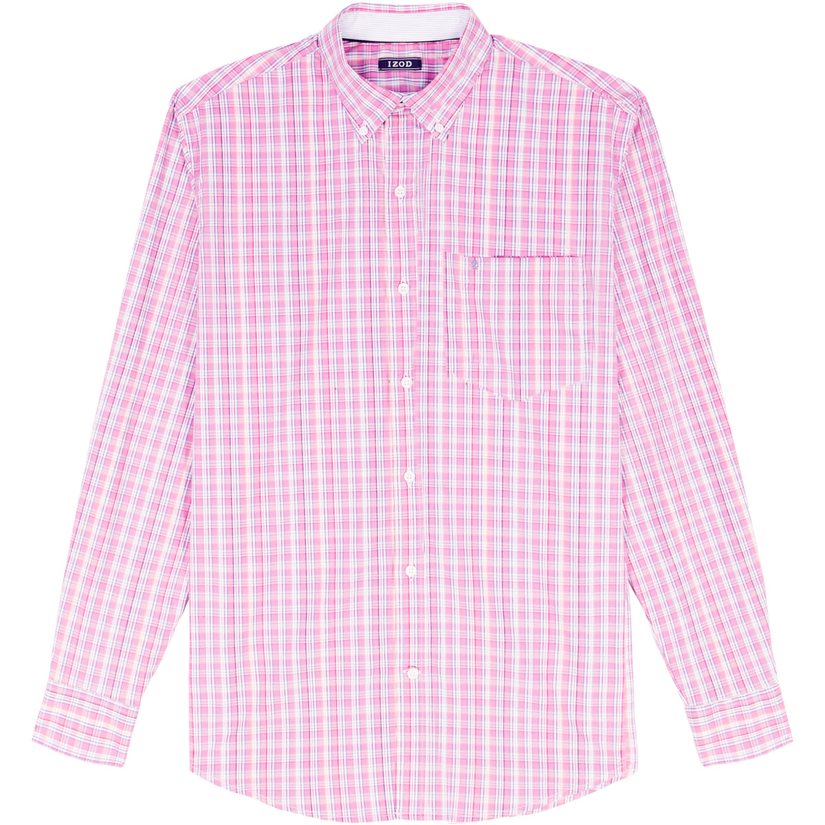 Izod Performance Comfort L/S Shirt - Pink Lemonade
