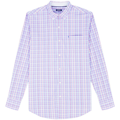 Izod Performance Comfort L/S Shirt - English Lavender