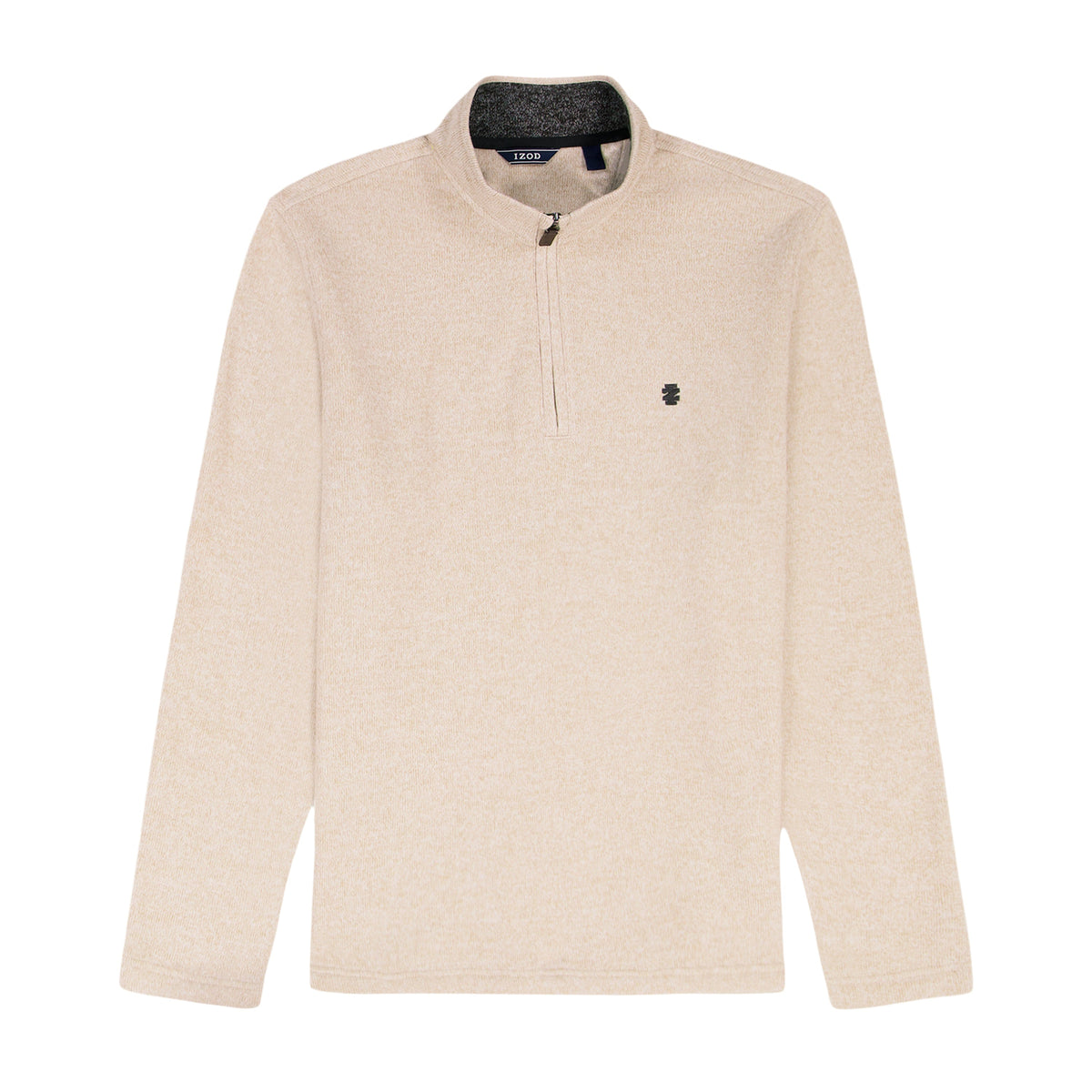 Izod Thermasoft Sweater Fleece Quarter Zip - Rock Hthr
