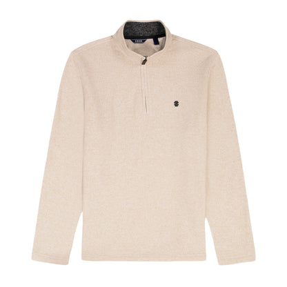 Izod Thermasoft Sweater Fleece Quarter Zip - Rock Hthr