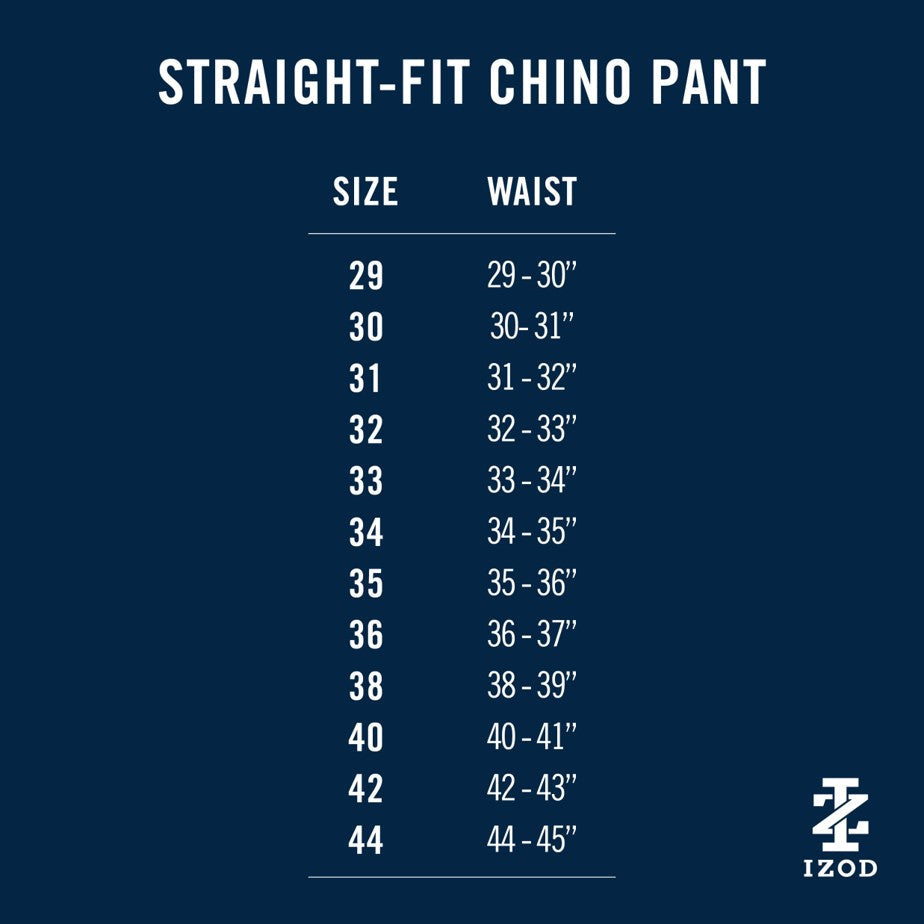 Izod Saltwater Stretch Flat-Front Straight Fit Chino Pant - Cognac