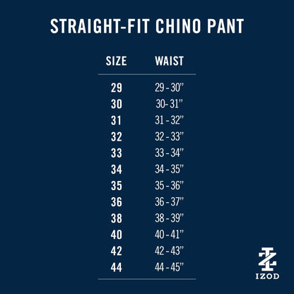 Izod Saltwater Stretch Flat-Front Straight Fit Chino Pant - Cognac
